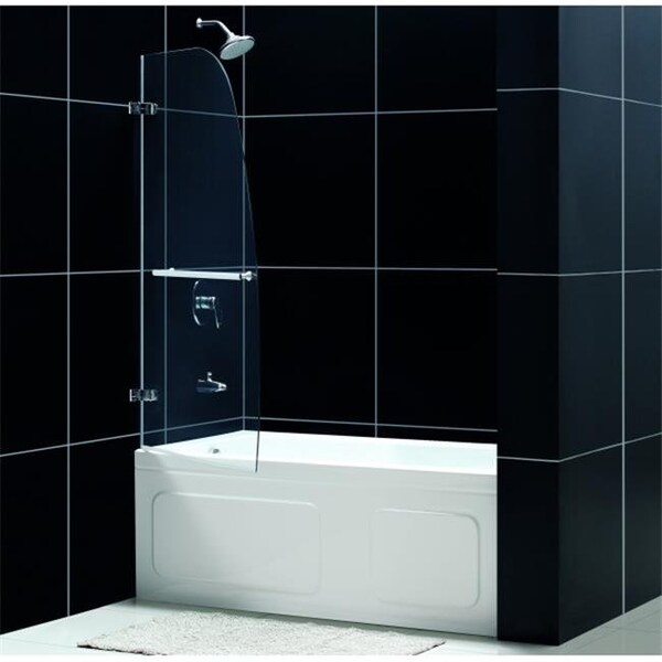 Dreamline DreamLine SHDR-3534586-04 DreamLine AQUA UNO 34 x 58 Single Panel Hinged Tub Door SHDR-3534586-04 - main